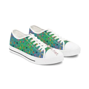 Women's Colored Ladybugs Low Top Canvas Sneakers