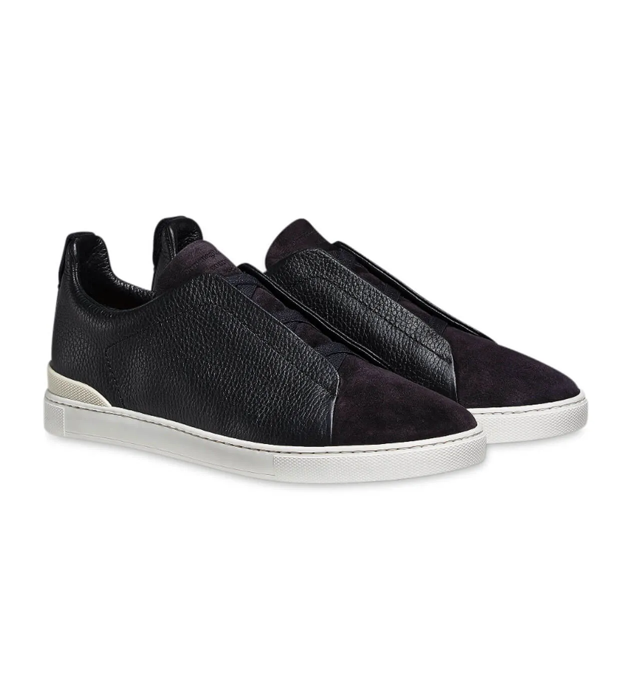 ZEGNA Leather/Suede Low Top Sneaker US Sizing